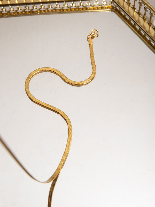 Snake Chain Necklace Gold