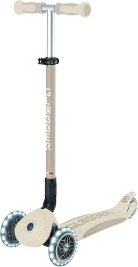 Globber Детски Скутер Сгъваемо Go•Up Deluxe Lights Ecologic 360 3 колела със седалка Бял
