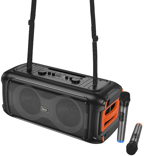 Hoco Karaoke Speaker with Wireless Microphones and Lighting Effects HA9 Black