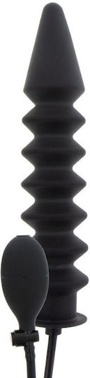 Hidden Desire Ρεαλιστικό Dildo Φουσκωτό Μαύρο 28cm