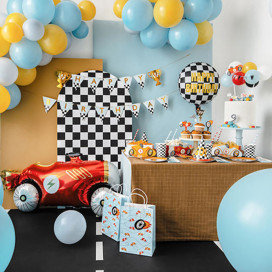 18'' Μπαλόνι Καρό Happy Birthday
