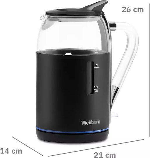 Webber WK30 Fierbător 1.7lt 2200W Negru