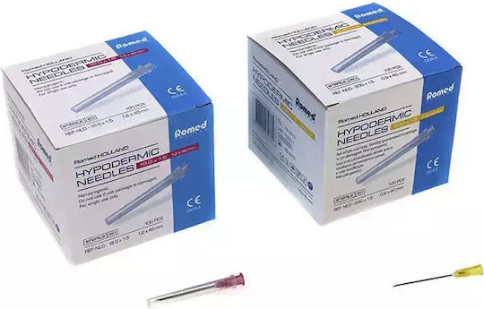 Romed Hypodermic Insulin Needles 21G 100pcs
