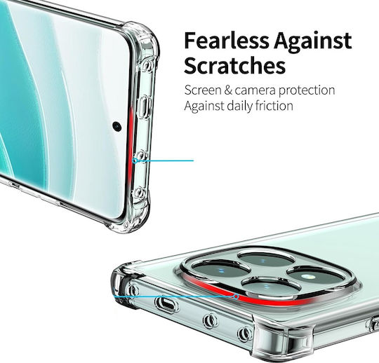 Techsuit Shockproof Clear Задна корица Силикон Прозрачен (Redmi Note 14 Pro)