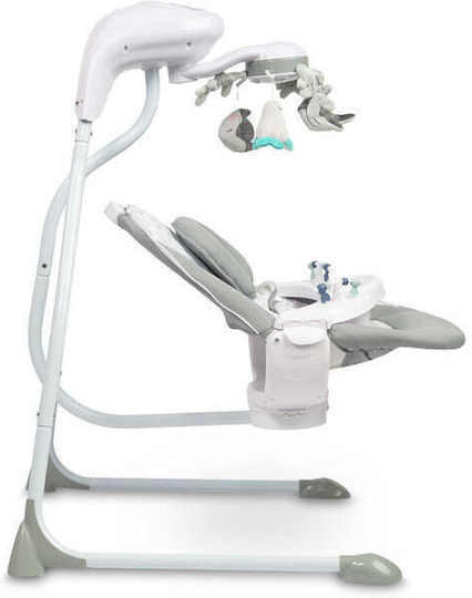 Caretero Electric Relax pentru Bebeluși Leagăn Raffi cu Muzică Grafit pentru Copil până la 12kg