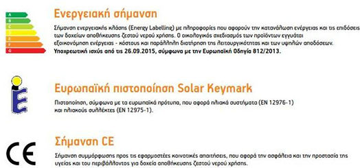 Nobel Classic Ηλιακός Θερμοσίφωνας 300lt Glass Τριπλής Ενέργειας 5.2τ.μ. Κεραμοσκεπής Επιλεκτικός