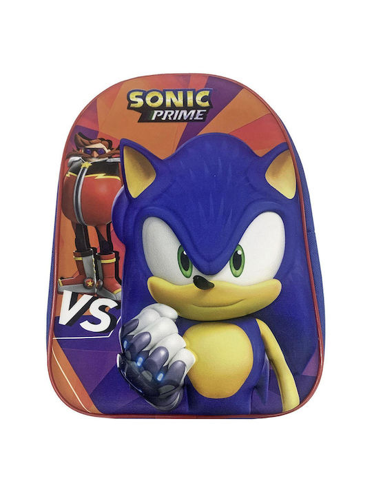 Sonic Sonic School Bag Backpack Kindergarten Sonic 3D with Water Bottle Holder