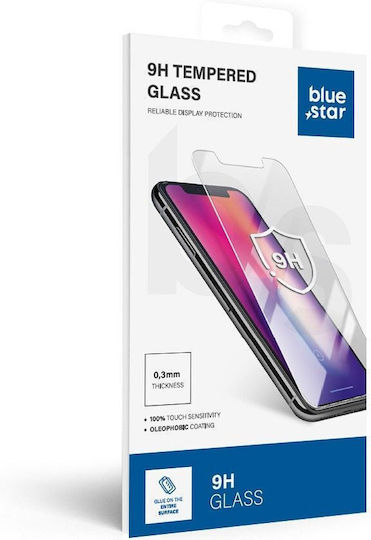 Blue Star 5D 0.3mm Vollkleber Gehärtetes Glas Schwarz (Moto G85)