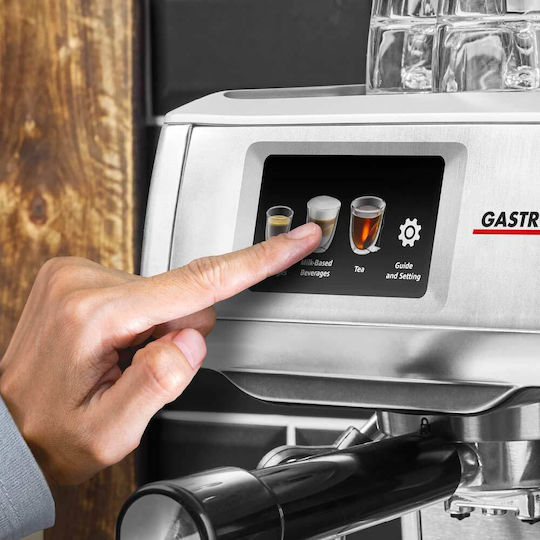 Gastroback Automatic Espresso Machine 3000W Pressure 15bar with Grinder Silver