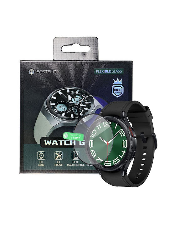 Bestsuit Flexible Hybrid Glass Tempered Glass for the Samsung Galaxy Watch 6 Classic 47mm 1pcs