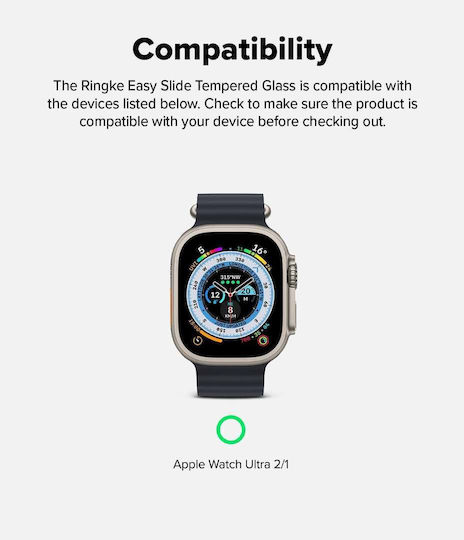 Ringke Easy Slide Tempered Glass pentru Apple Watch Ultra 49mm - Ceas Apple Ultra 49mm 1buc
