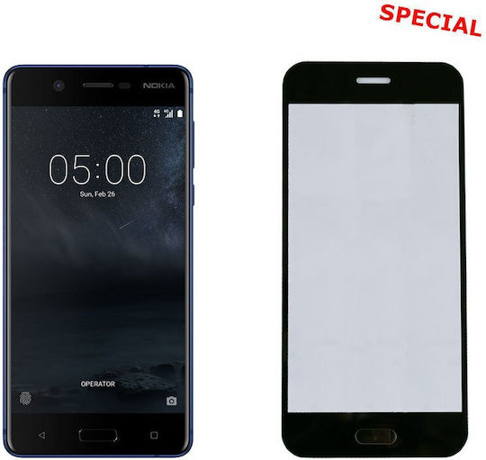 Idol 1991 2.5D 0.25mm Tempered Glass Black (Nokia 5)