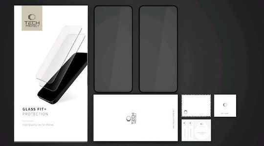 Tech-Protect FIT+ Full Glue Tempered Glass 2pcs Black (Redmi Note 14 4G)