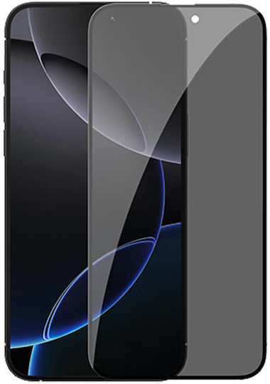 Nillkin Guardian 2.5D 0.25mm Privacy Tempered Glass Black (iPhone 17 / 17 Pro / 16 Pro)
