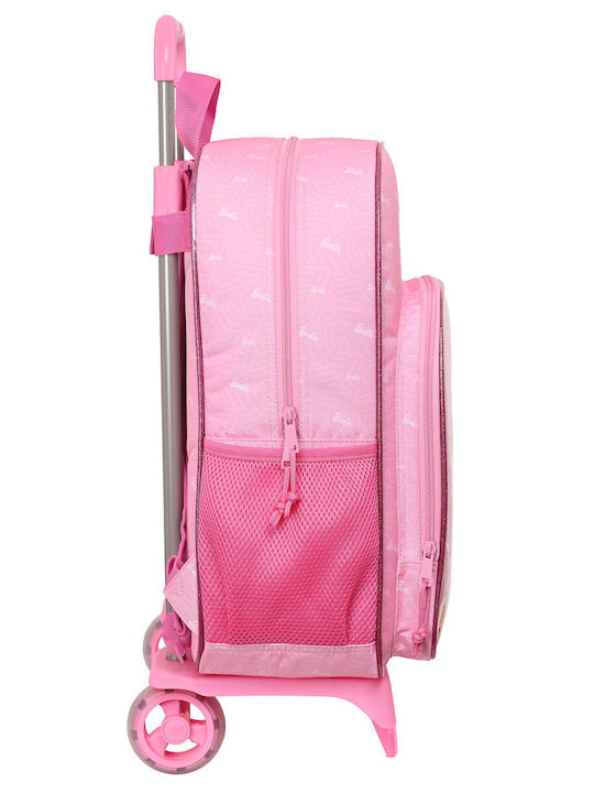 Barbie Schulranzen Trolley Grundschule Rosa mit Flaschenhalter 14Liter