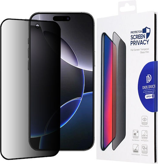 Dux Ducis Privacy Tempered Glass 1pcs Black (iPhone 16 Pro Max)