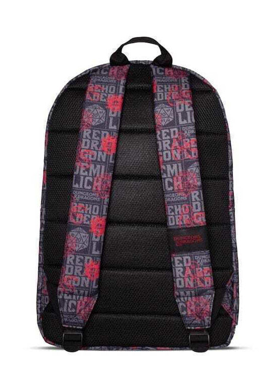 Difuzed Dungeons and Dragons School Bag Backpack Elementary, Elementary Gray