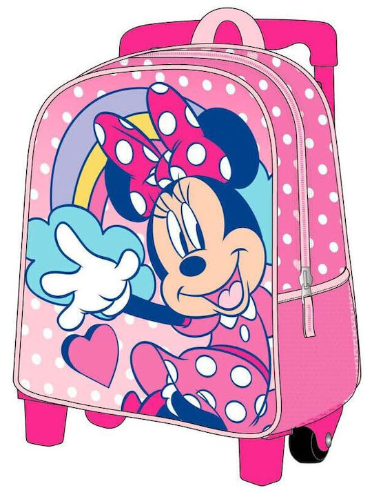 Σχολική Τσάντα Ρόδες Minnie Mouse Ροζ 25 X 28 X 10 Cm