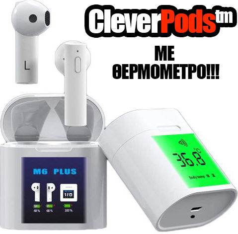 Clever CleverPods V1 Earbud Bluetooth Handsfree Earphones with Charging Case Silver