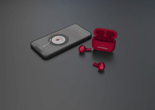 Riversong Air Mini Pro Earbud Bluetooth Handsfree Earphones with Charging Case Red Magenta