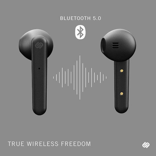 Urbanista Stockholm In-ear Bluetooth Handsfree Ακουστικά με Θήκη Φόρτισης Μαύρα