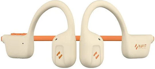 Havit Freego1 Air Conductie Osoasa Bluetooth Handsfree Căști cu Rezistență la Transpirație Bej