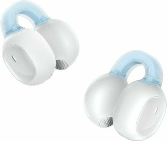 Baseus AirGo 1 Ring Offenes Ohr Bluetooth-Freisprecheinrichtung Kopfhörer mit Schweißresistenz und Ladeetui Weiß