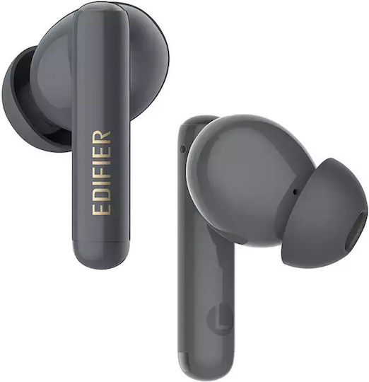 Edifier X5 Pro In-ear Bluetooth Handsfree Ακουστικά με Αντοχή στον Ιδρώτα και Θήκη Φόρτισης Γκρι