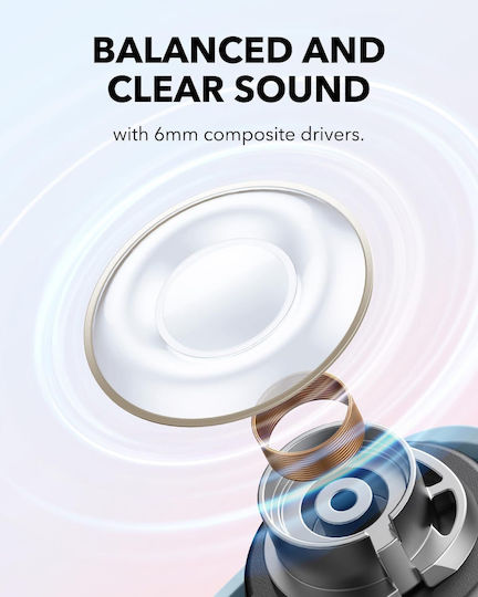 Soundcore by Anker A30i In-Ear Bluetooth-Freisprecheinrichtung Kopfhörer mit Schweißresistenz und Ladeetui Blau