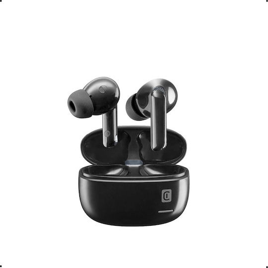 Cellular Line Eclipse In-ear Bluetooth Handsfree Ακουστικά με Θήκη Φόρτισης Μαύρα