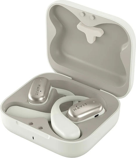 Havit OWS902 Open Ear Bluetooth Handsfree Earphones with Sweat Resistance and Charging Case Gray