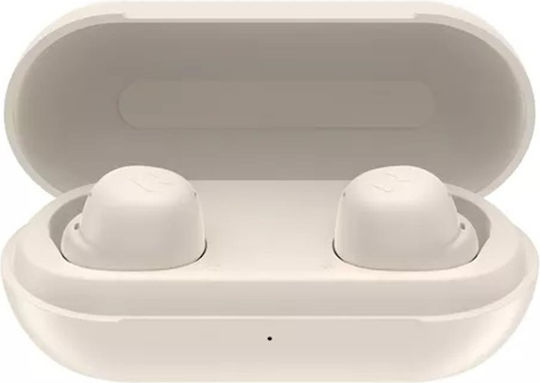 Havit TW969 Lite In-ear Bluetooth Handsfree Ακουστικά με Θήκη Φόρτισης Μπεζ
