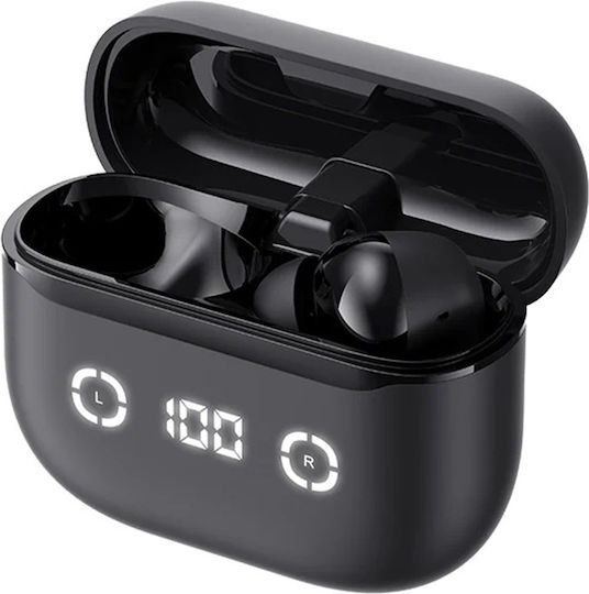Havit TW984 In-ear Bluetooth Handsfree Ακουστικά με Θήκη Φόρτισης Μαύρα