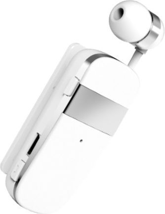 Egoboo Clip+Go In-Ear Bluetooth-Freisprecheinrichtung Kopfhörer Weiß