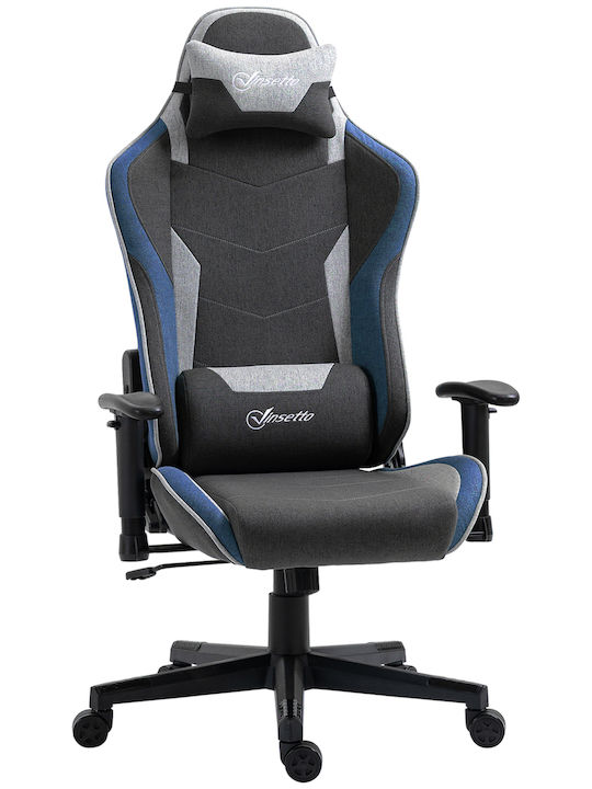 Vinsetto 921-566V00BU Fabric Gray Gaming Chair