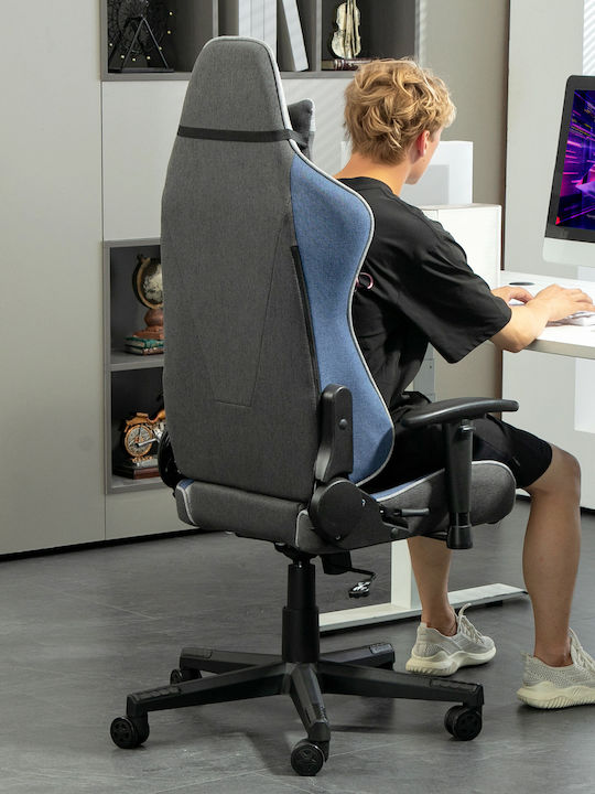 Vinsetto 921-566V00BU Gaming Chair with Adjustable Arms Gray