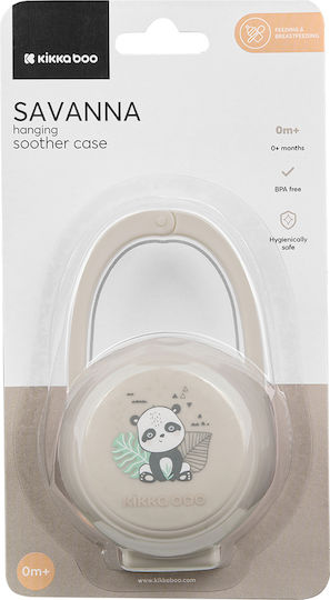 Kikka Boo Case Pacifier Savanna made of Plastic Beige