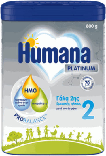 Humana Milk Powder Platinum 2 for 6m++ Months 800gr