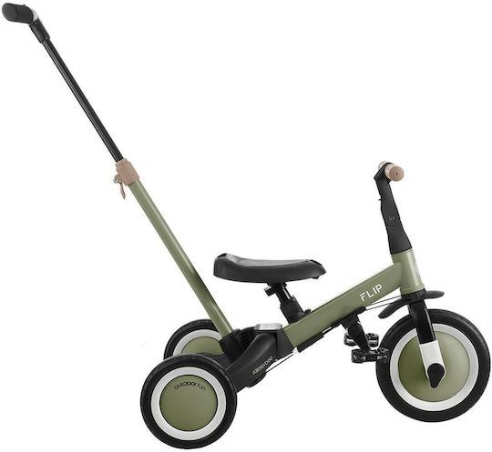 Kikka Boo Flip Convertible with Parental Handle 3 in 1 for 1-5 Years Green