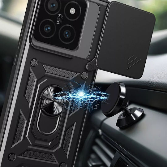 Techsuit Camshield Back Cover Silicone Black (Xiaomi 15)