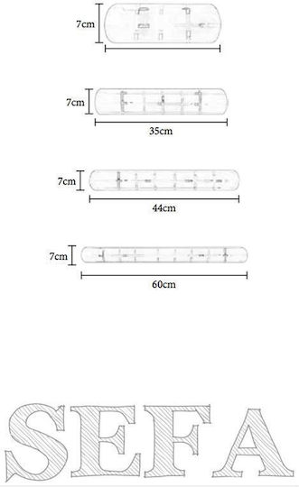 ARlight CY 150/1 Leuchte Wand Weiß 18.5x6cm