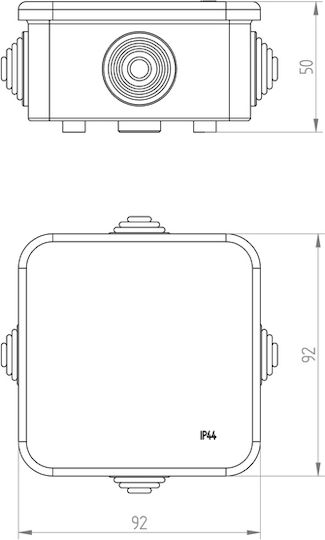 Eurolamp Електрическо кутия за външен монтаж IP55