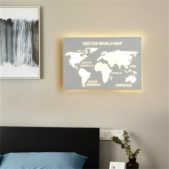 ForHome Модерен Осветително тяло За стена с вграден LED 28.5x16см.