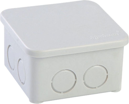 Eurolamp Електрическо кутия за външен монтаж Branching Водоустойчиво IP65 (100x100x50mm) в Сив цвят 5бр