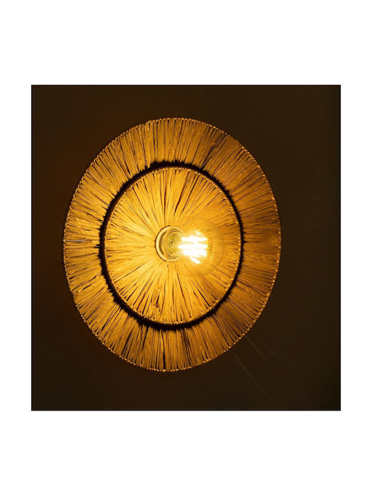 GloboStar Colombo Leuchte Wand mit Fassung E27 Beige 40x9cm