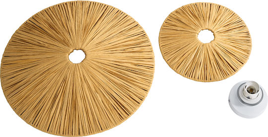 GloboStar Colombo Lamp Wall with Socket E27 Beige 40x9cm