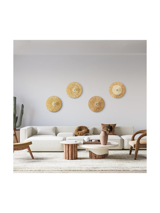 GloboStar Colombo Lamp Wall with Socket E27 Beige 40x4.5x9cm