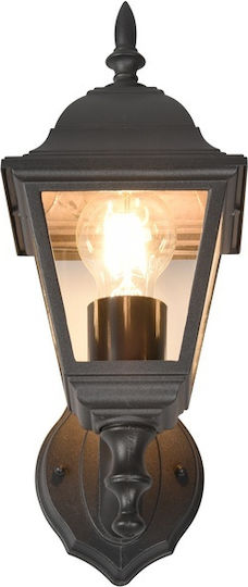 Trio Lighting Осветително тяло За стена с фасунга E27 Черен 14x19x14см.
