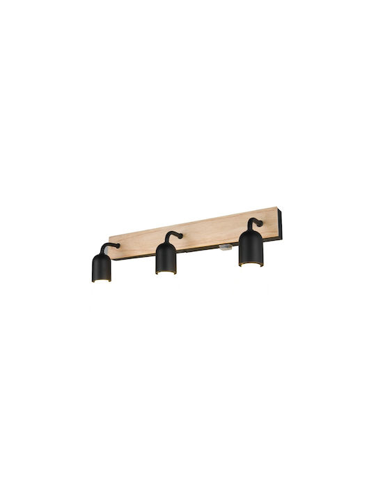 Trio Lighting Modern Lamp Bathroom with Socket E27 and Switch Beige 45x11x11cm