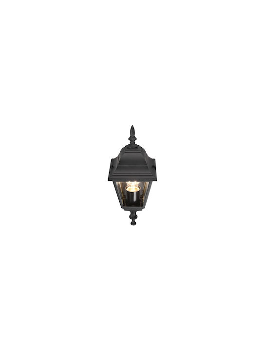 Trio Lighting Φωτιστικό Τοίχου με Ντουί E27 Μαύρο 14x19x14εκ.